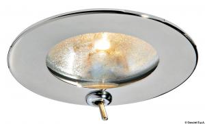 Plafoniera Atria inox 10 W con interruttore